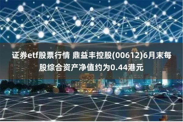 证券etf股票行情 鼎益丰控股(00612)6月末每股综合资产净值约为0.44港元